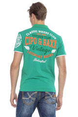 CT604 Men's polo shirt with casual prints
