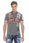CT604 Men's polo shirt with casual prints