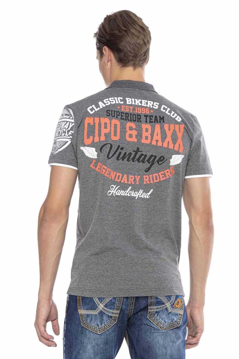 CT604 Men's polo shirt with casual prints