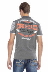 CT604 Men's polo shirt with casual prints