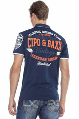 CT604 Men's polo shirt with casual prints