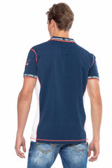 CT605 Men's polo shirt with trendy contrast stitching