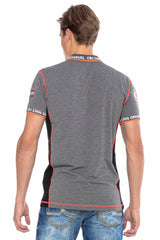 CT605 Men's polo shirt with trendy contrast stitching