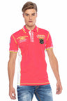 CT605 Men's polo shirt with trendy contrast stitching