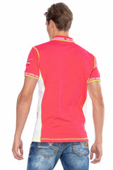 CT605 Men's polo shirt with trendy contrast stitching