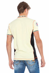 CT605 Men's polo shirt with trendy contrast stitching