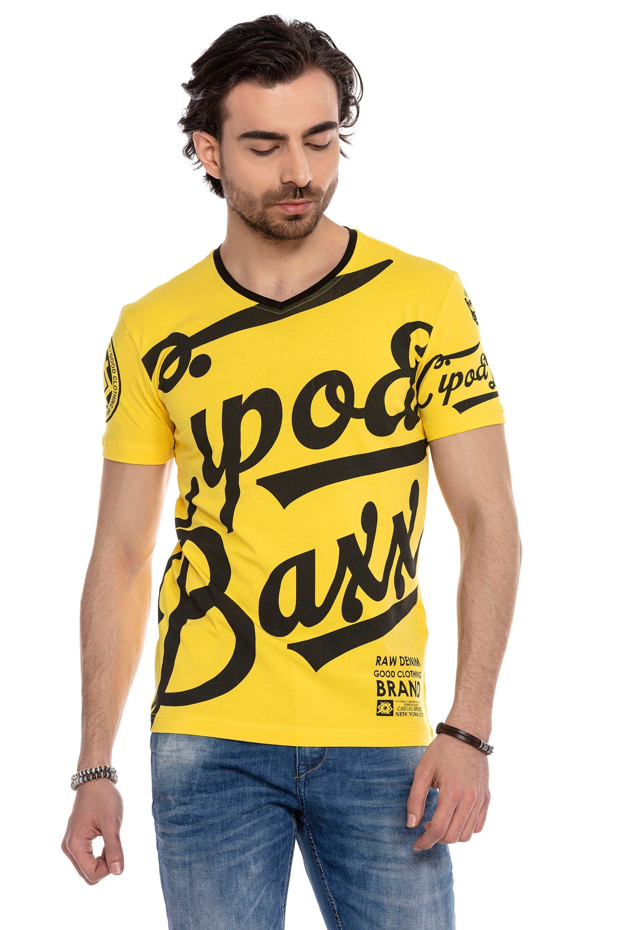 CT635 men's T-shirt with cool brand front print