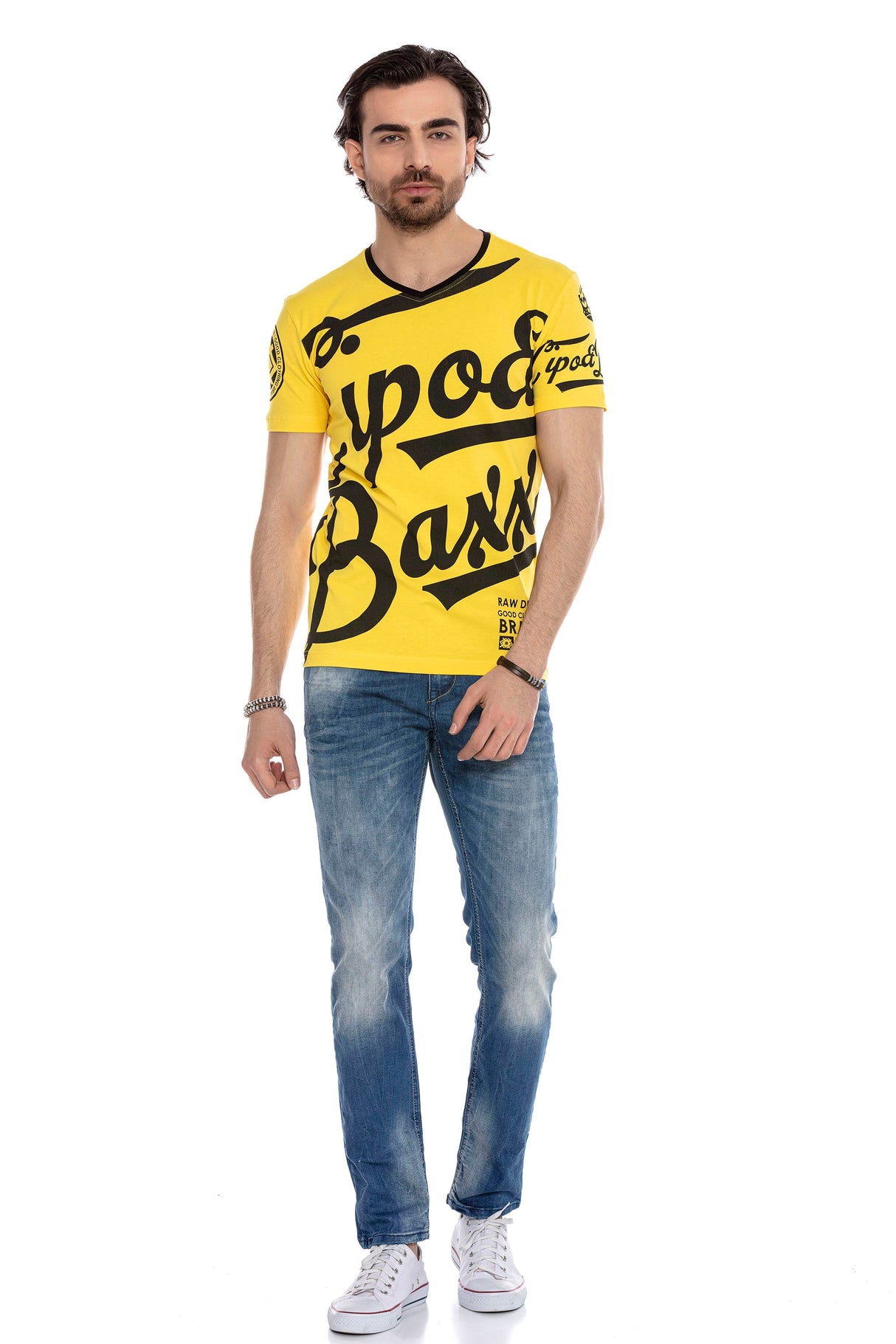 CT635 men's T-shirt with cool brand front print