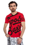 CT635 men's T-shirt with cool brand front print