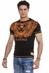 CT644 Men's T-shirt with trendy front print