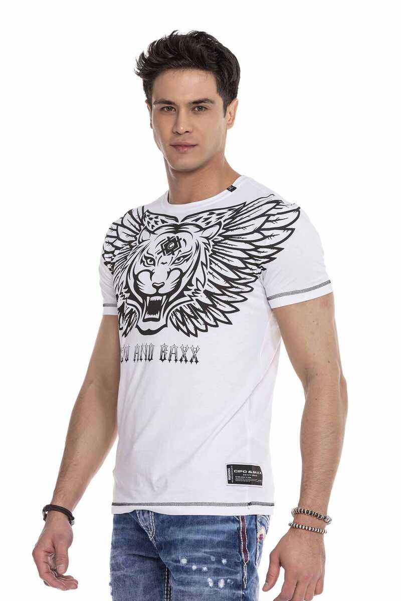 CT644 Men's T-shirt with trendy front print