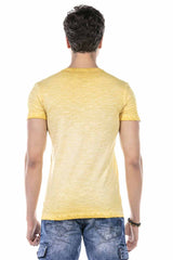 CT647 men's T-shirt in mottled design