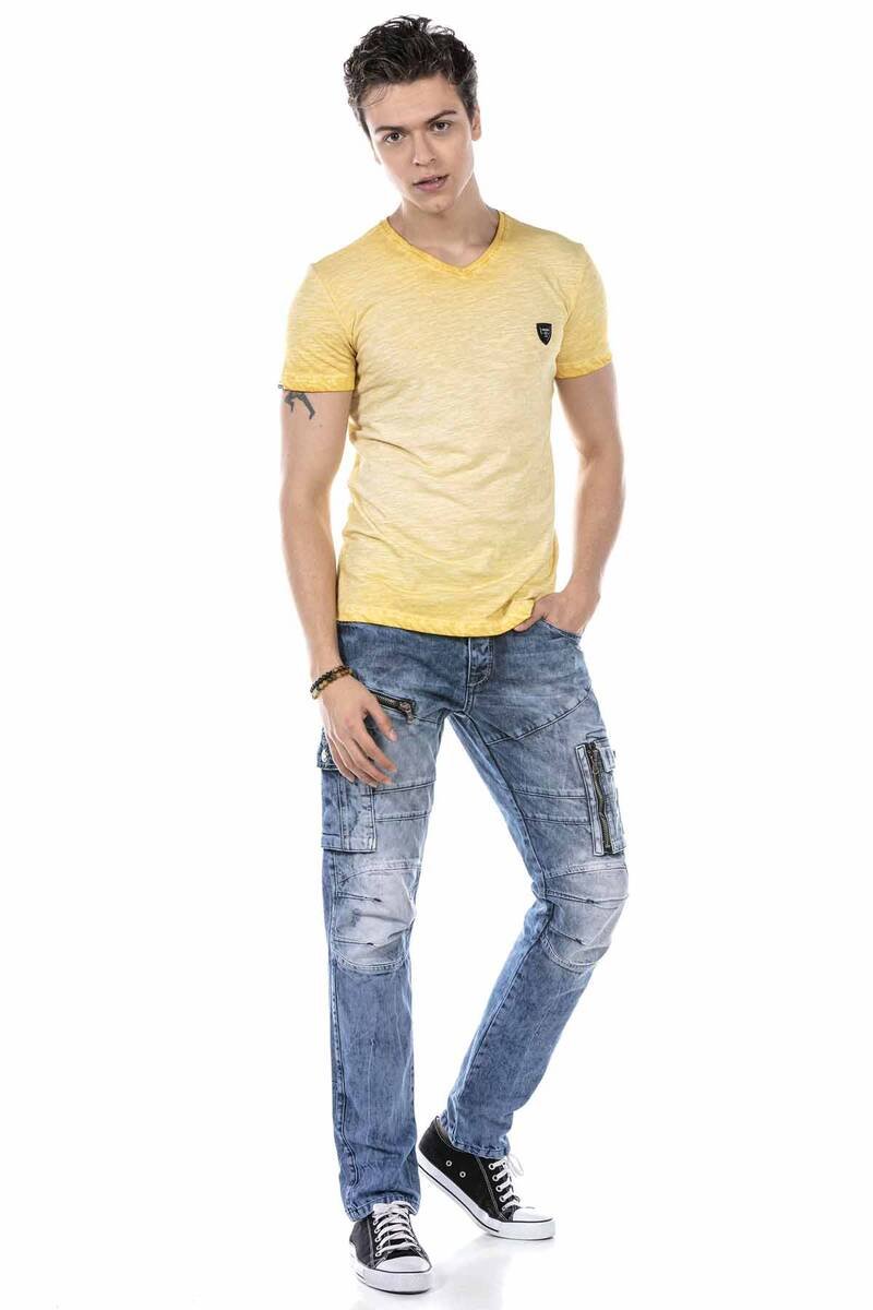 CT647 men's T-shirt in mottled design