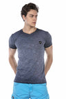 CT647 men's T-shirt in mottled design