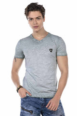 CT647 men's T-shirt in mottled design