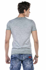 CT647 men's T-shirt in mottled design
