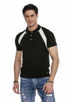 CT652 Men's polo shirt with subtle pattern