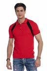 CT652 Men's polo shirt with subtle pattern