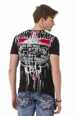 CT673 Men's T-shirt with large print