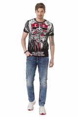 CT673 Men's T-shirt with large print