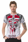 CT673 Men's T-shirt with large print