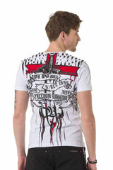 CT673 Men's T-shirt with large print
