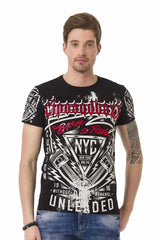 CT681 Men's T-shirt with large print