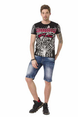 CT681 Men's T-shirt with large print