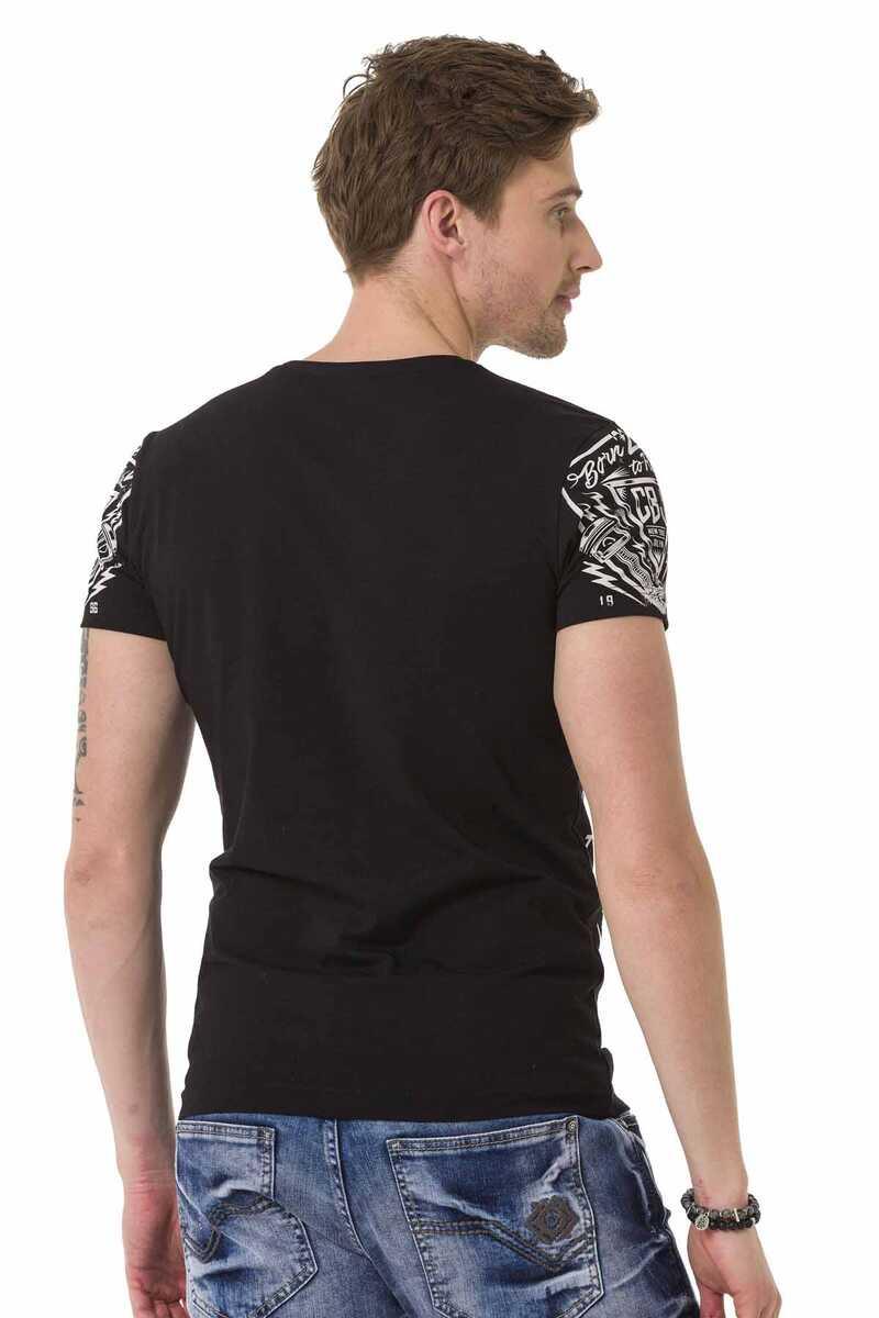 CT681 Men's T-shirt with large print