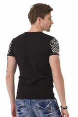 CT681 Men's T-shirt with large print