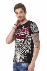 CT681 Men's T-shirt with large print