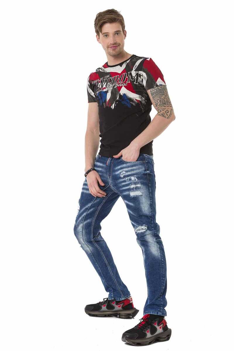CT683 Men's T-shirt with large front print