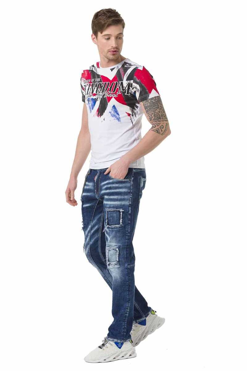 CT683 Men's T-shirt with large front print
