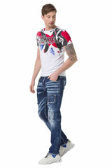 CT683 Men's T-shirt with large front print