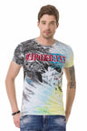 CT684 Men's T-Shirt with batik vintage short sleeve fashion