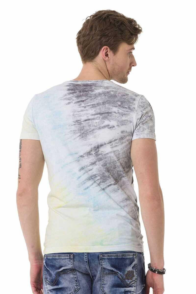 CT684 Men's T-Shirt with batik vintage short sleeve fashion