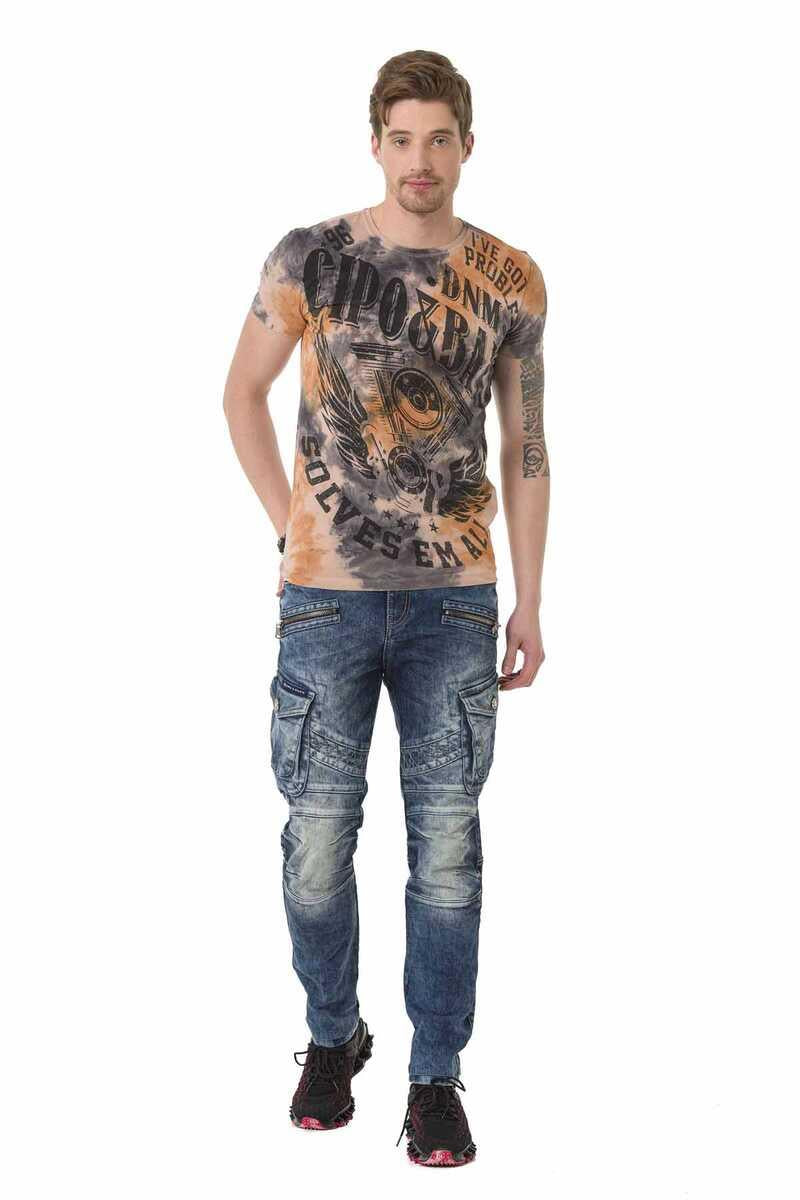 CT687 Men's T-shirt with cool prints
