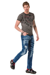CT689 Men's T-shirt with large print