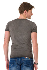 CT689 Men's T-shirt with large print
