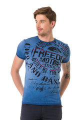 CT689 Men's T-shirt with large print
