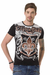 CT691 Men's T-shirt with cool crest prints