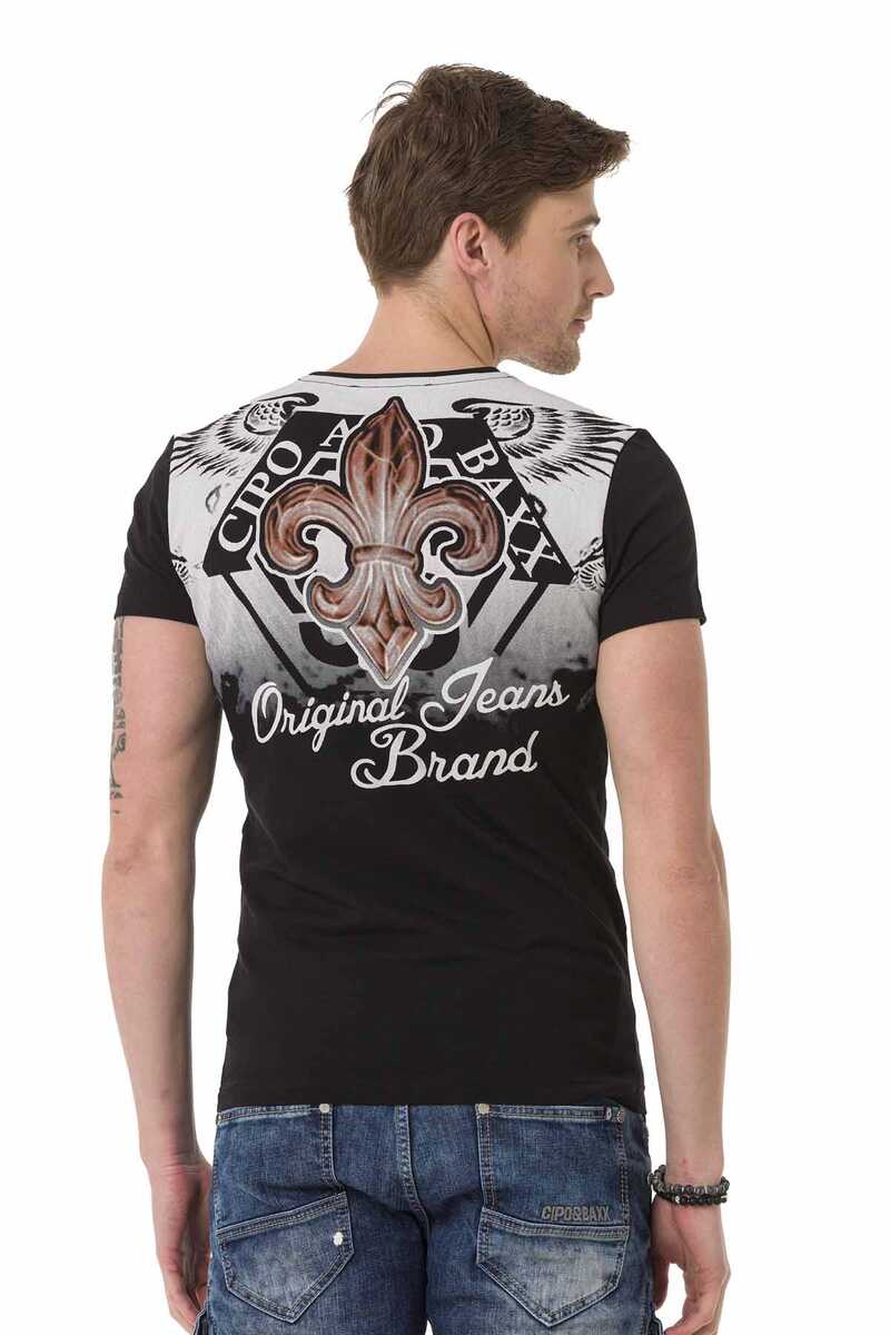 CT691 Men's T-shirt with cool crest prints