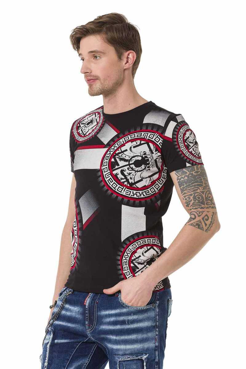 CT692 Men's T-shirt with large front print
