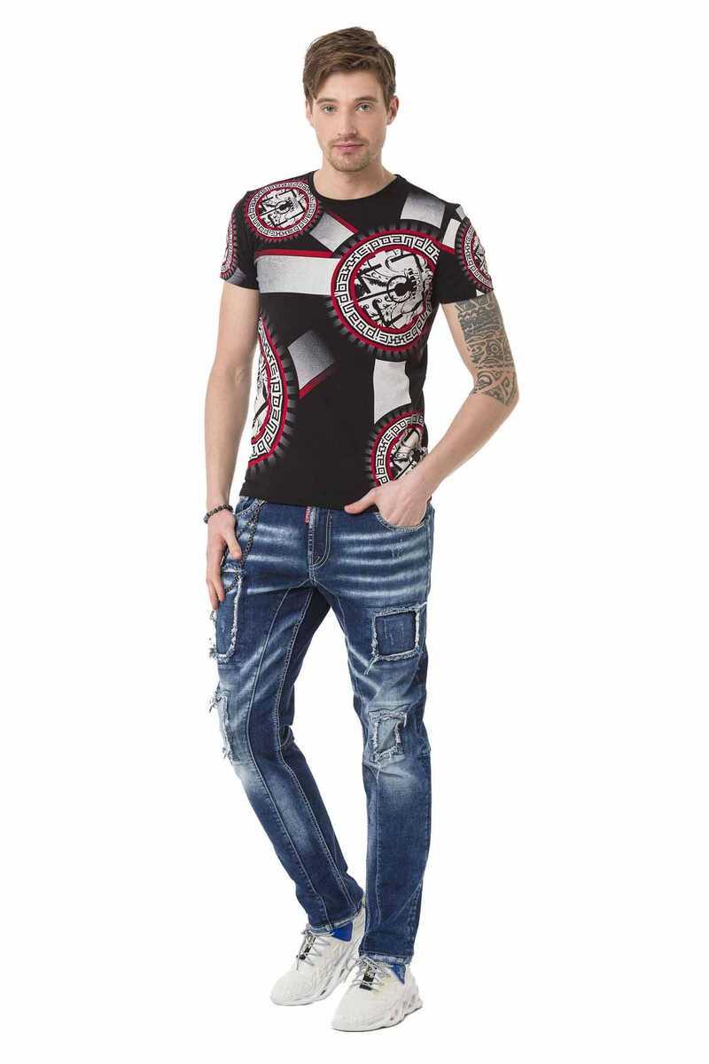 CT692 Men's T-shirt with large front print