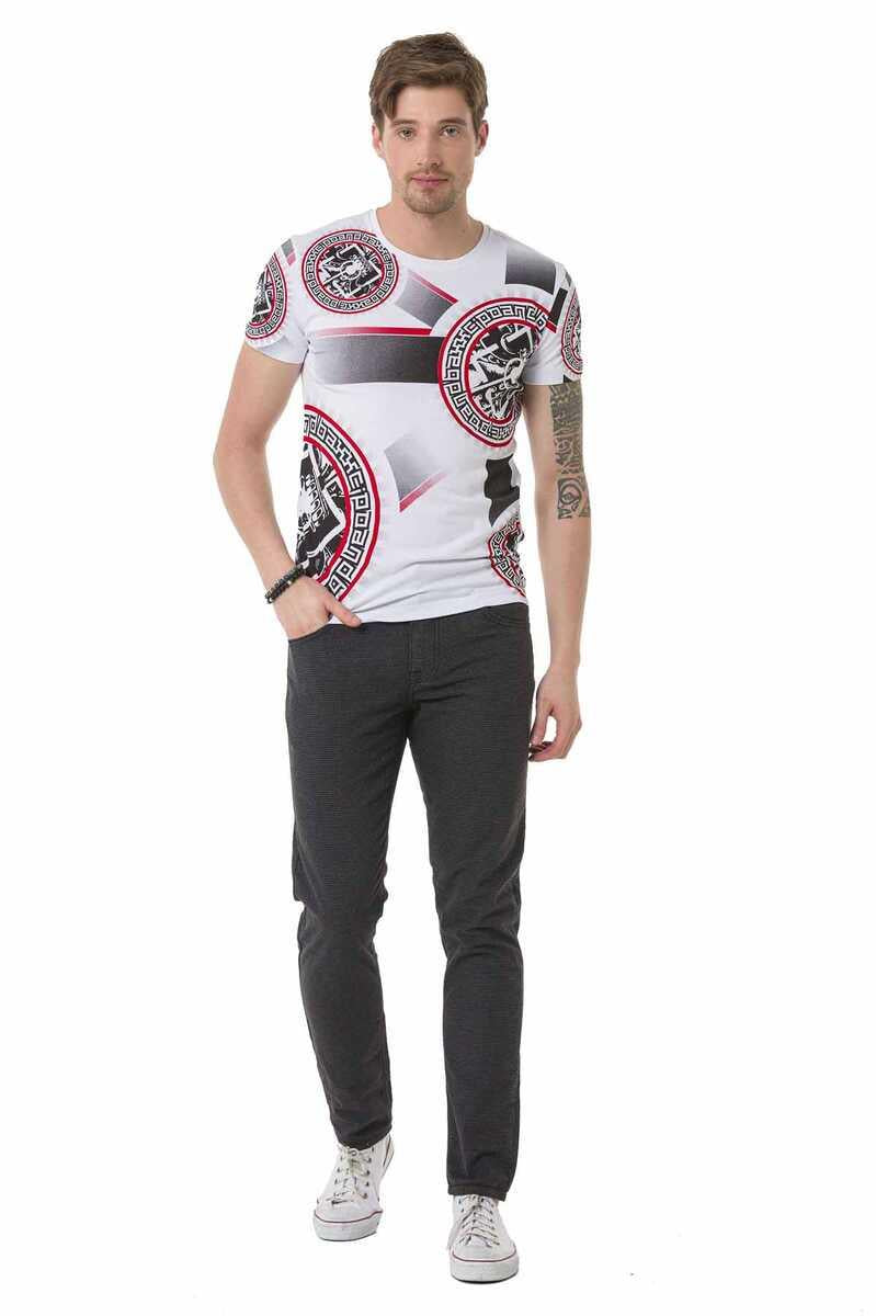 CT692 Men's T-shirt with large front print