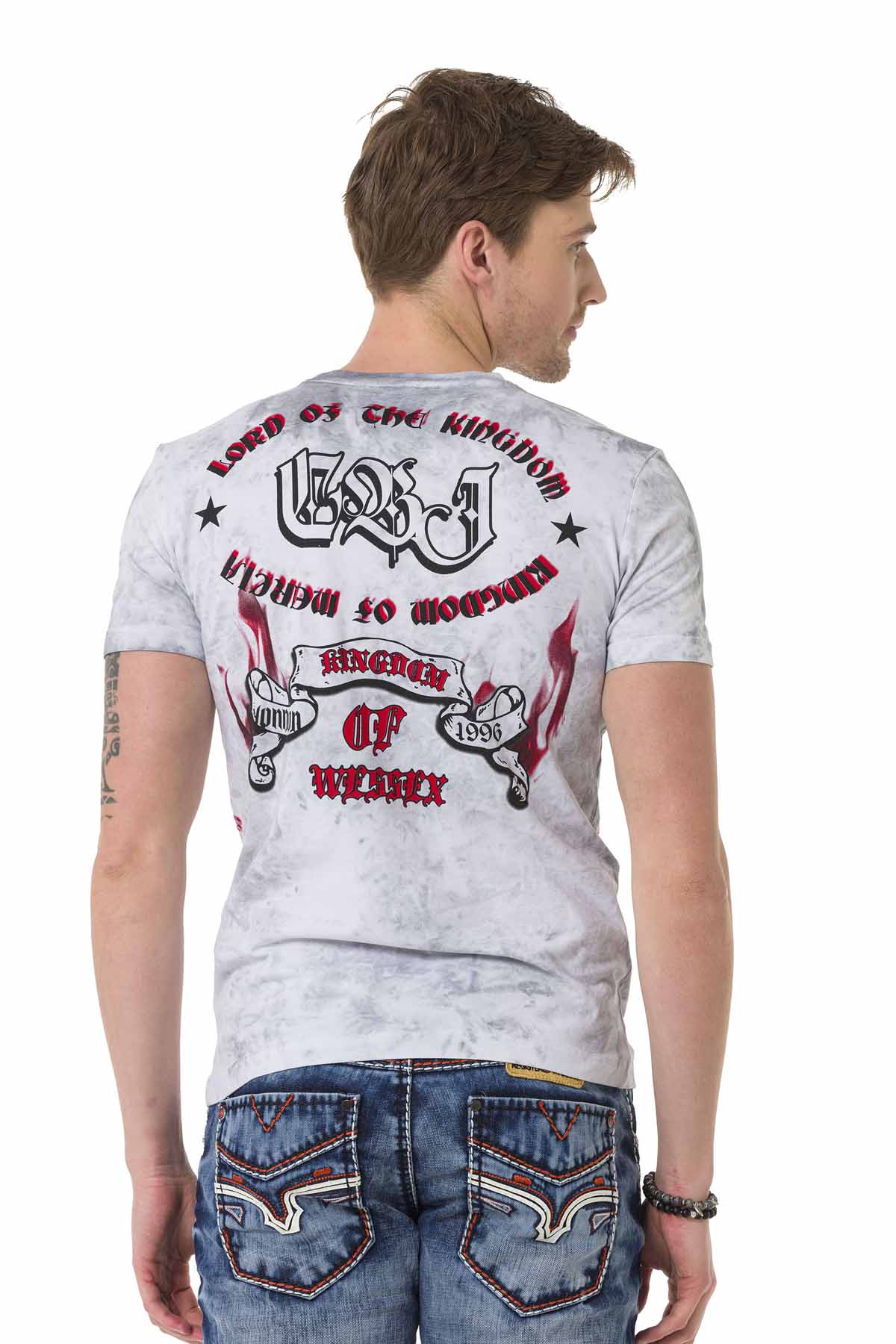 CT694 Men's T-shirt with round neck