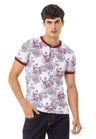 CT707 Men's T-shirt with floral print