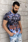 CT710 Men's T-Shirt with patterned laser print