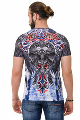 CT710 Men's T-Shirt with patterned laser print