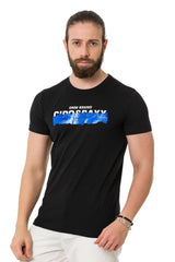 CT711 Men's T-shirt with cool embossed foil print